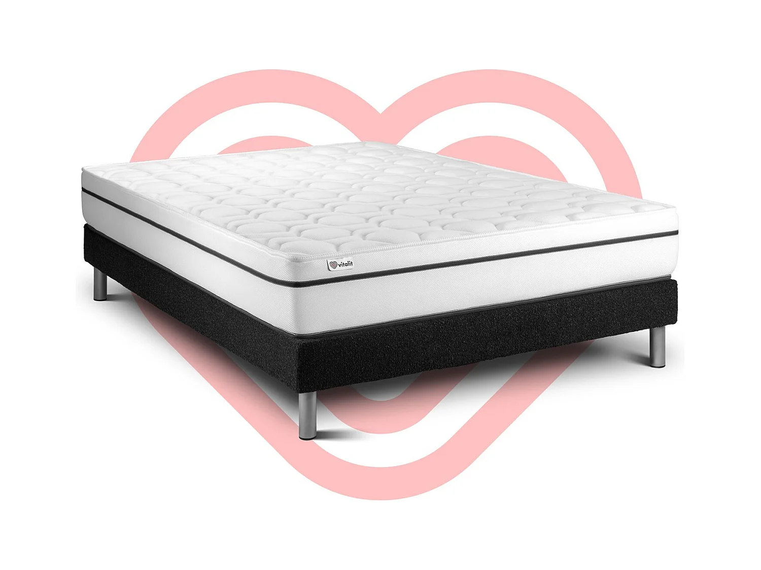 Ensemble Matelas Sommier 140x200 cm - Vital Spa