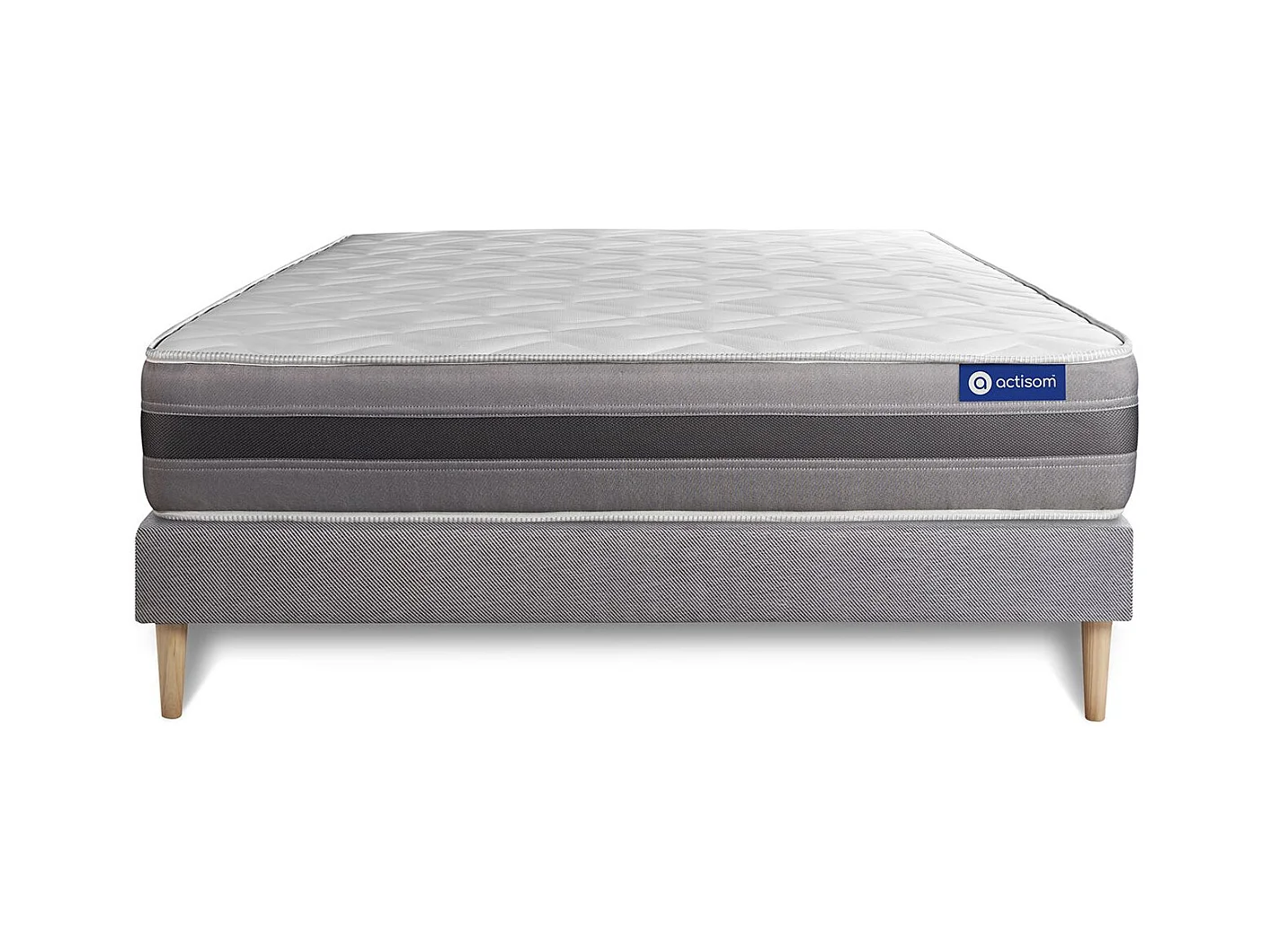 Ensemble Matelas Sommier 130x190 cm - Actimemo Relax