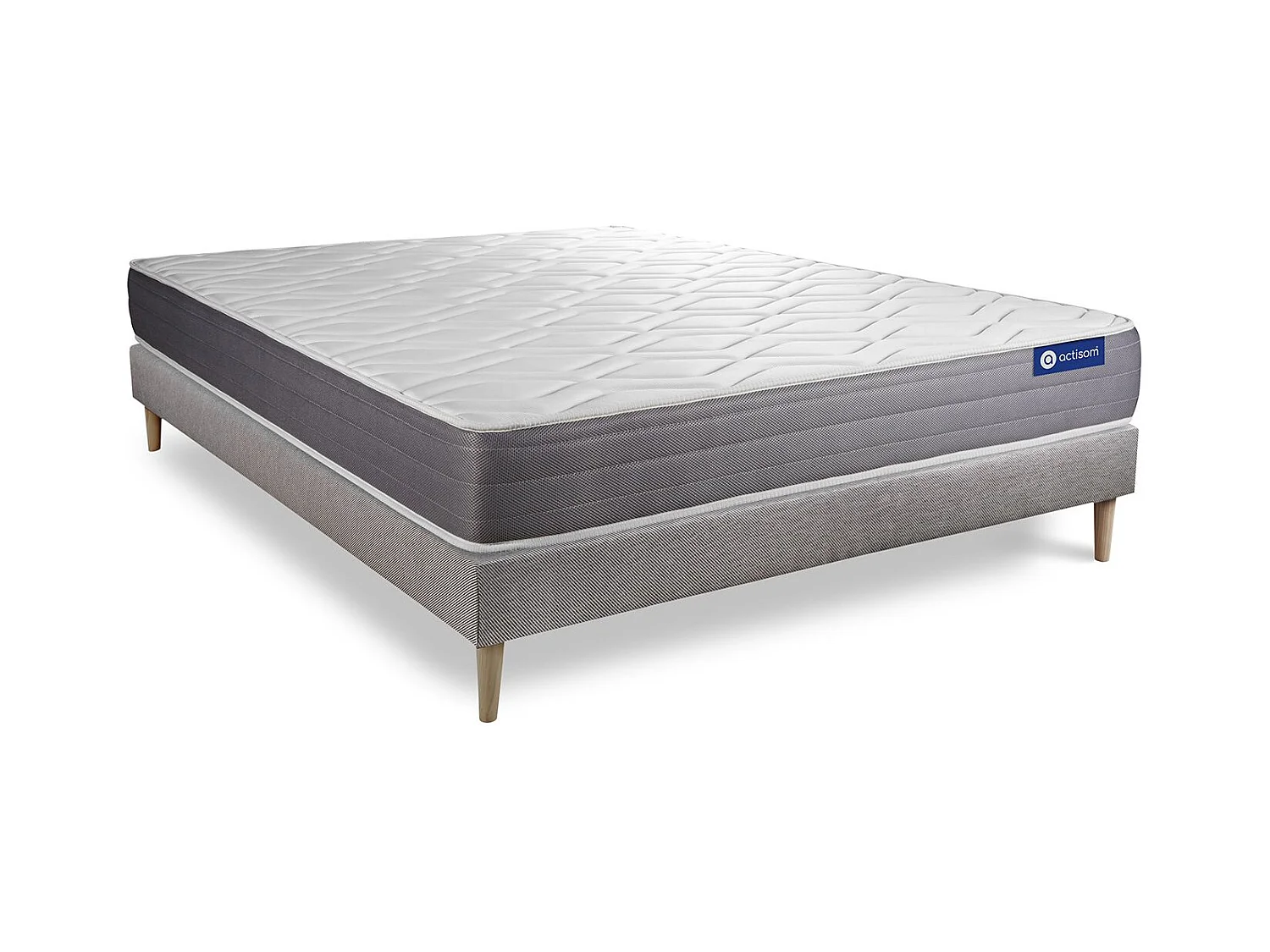 Ensemble Matelas Sommier 130x190 cm - Actilatex Dream