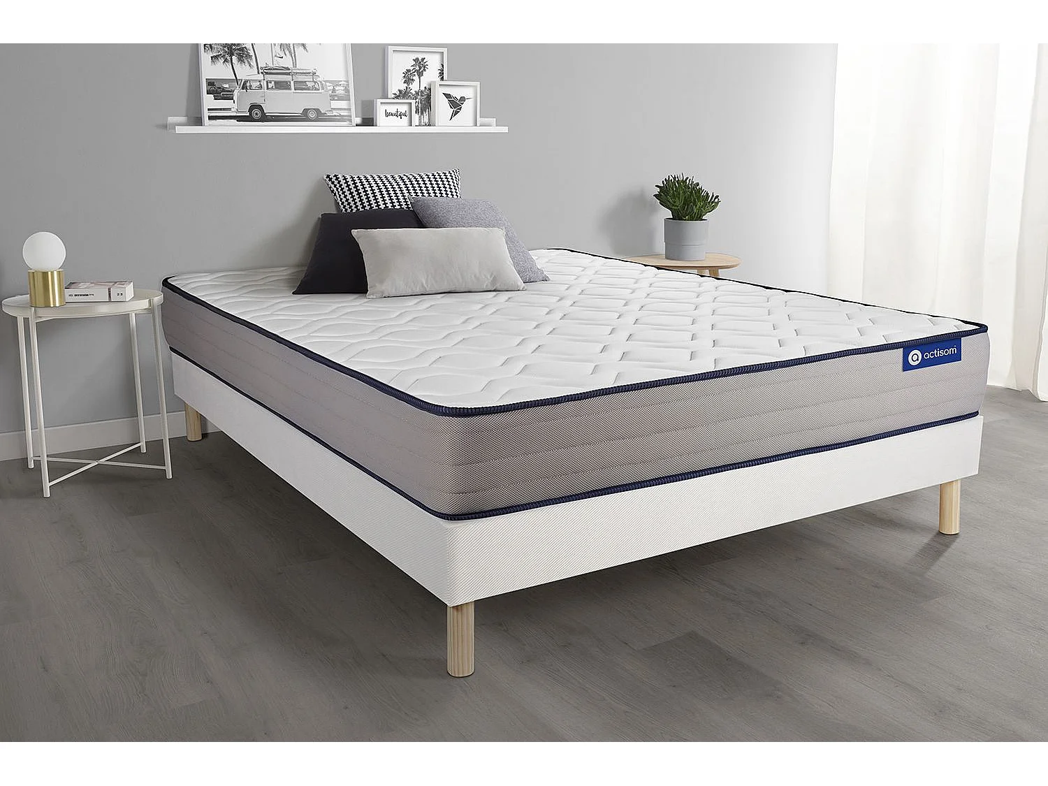 Kit rete e materasso Actimemo form 130x190cm - Spessore : 22cm- memory foam - rigido