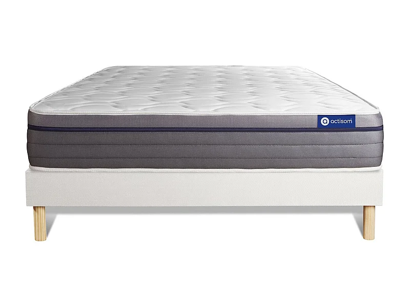 Ensemble Matelas Sommier 130x190 cm - ActiMemo Zen