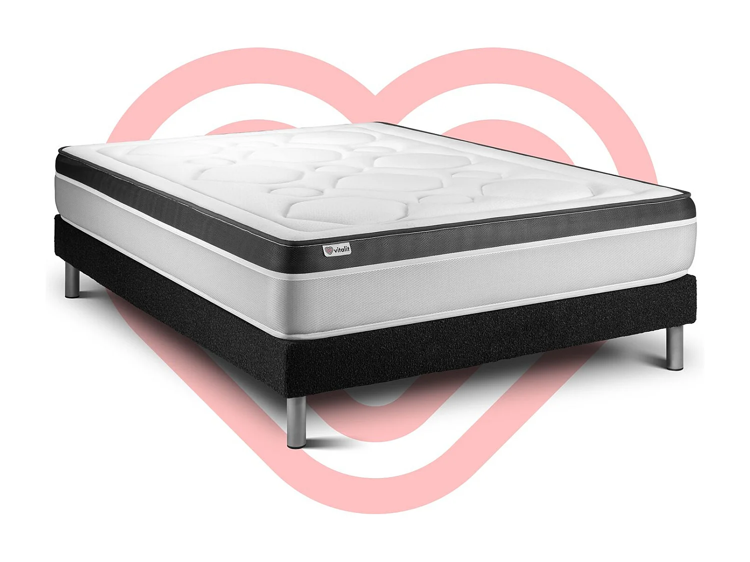 Ensemble Matelas Sommier 140x200 cm - Vital Ergo