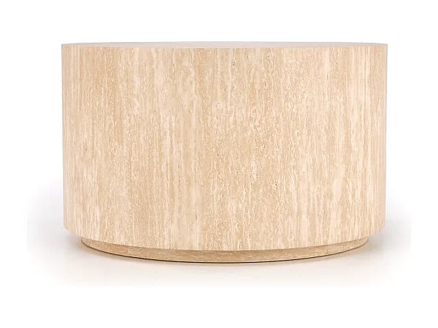 Table basse ronde 60 cm de diamètre couleur travertin MIO