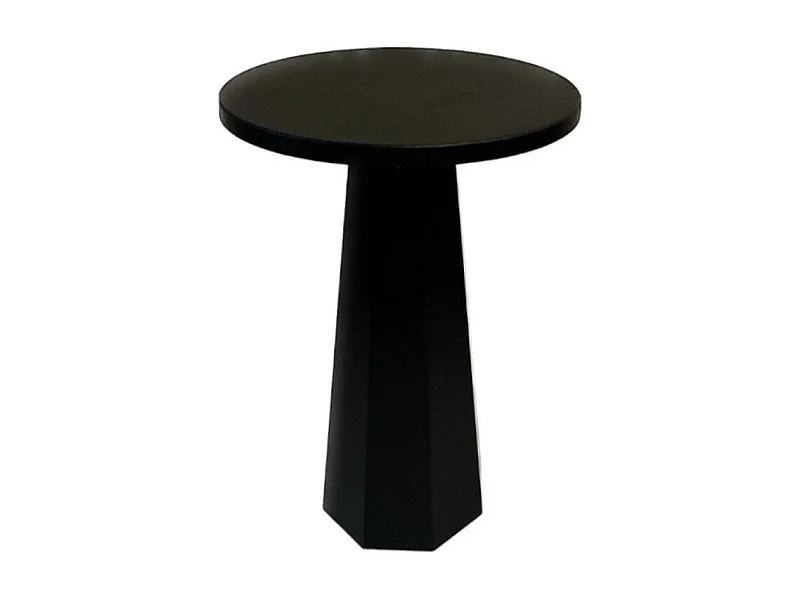 Runder Couchtisch mit breitem Fuß H47 cm - LILYUM