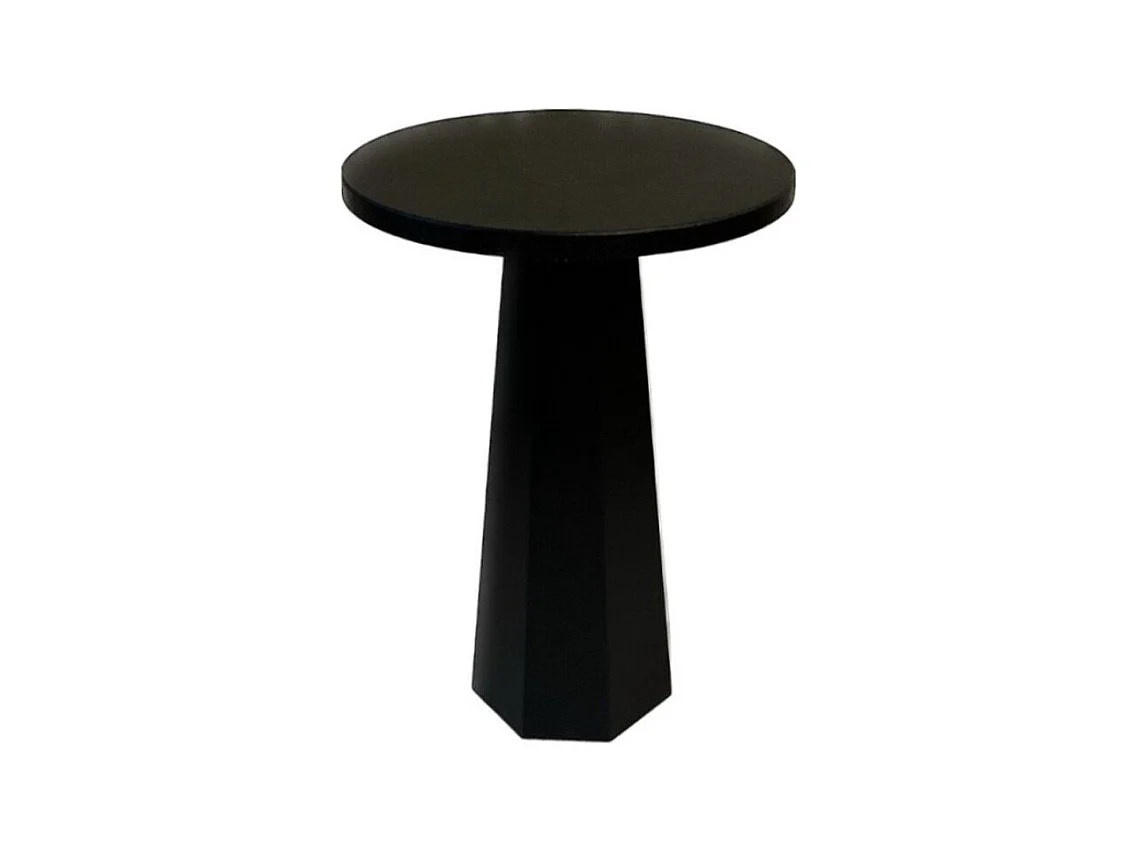 Bout de canapé rond avec pied large H47 cm - LILYUM