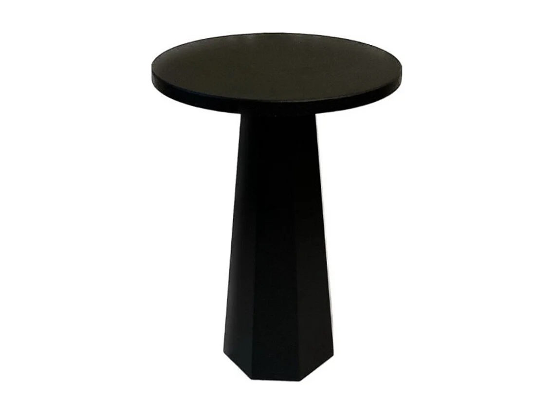 Ronde salontafel met brede poot H47 cm - LILYUM