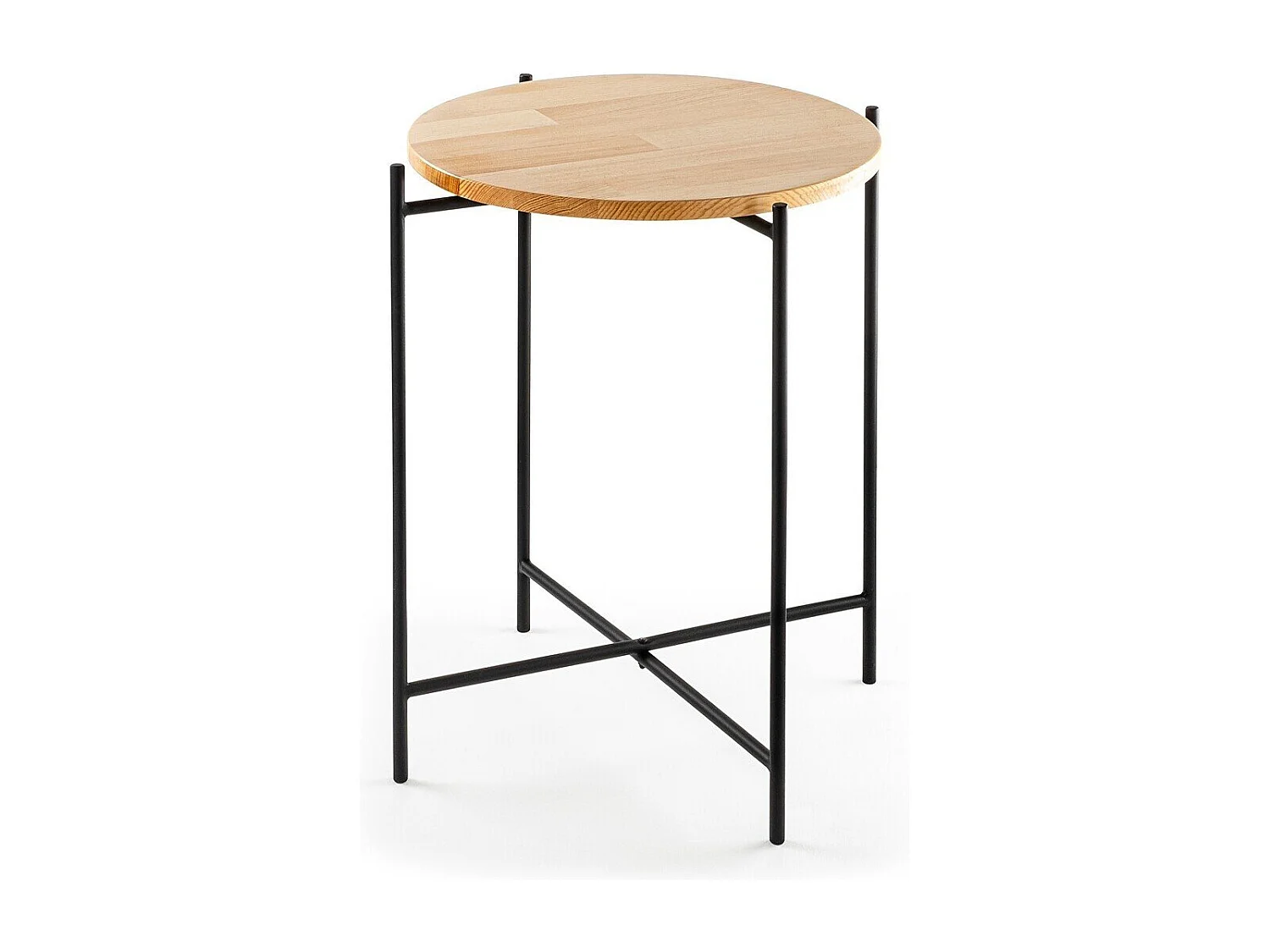 Bout de canapé avec plateau rond en Métal H56 cm - JAMIE