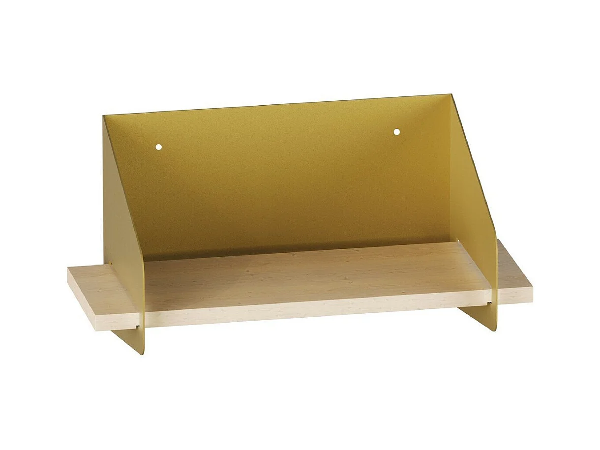 Etagère murale avec tablette en pin massif et Métal L40 cm - WREN