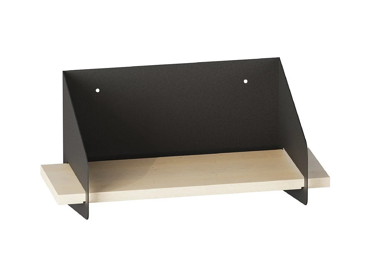 Etagère murale avec tablette en pin massif et Métal L40 cm - WREN