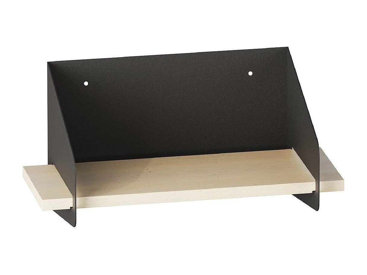 Etagère murale avec tablette en pin massif et Métal L40 cm - WREN