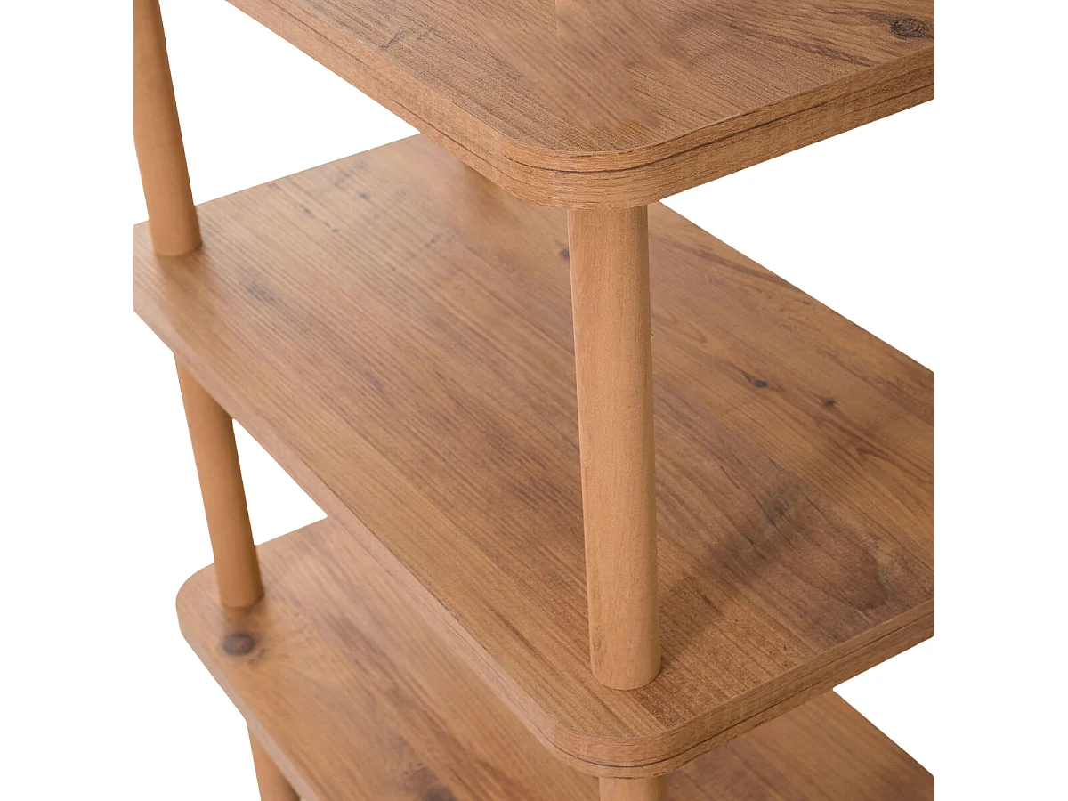 Wandrek met 3 planken in Atlantisch dennen decor L80 cm - STEP