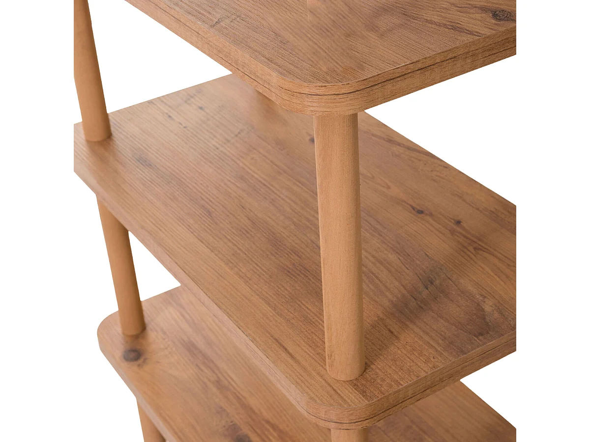 Regal mit 3 Böden in Atlantik-Kiefer-Dekor L80 cm - STEP