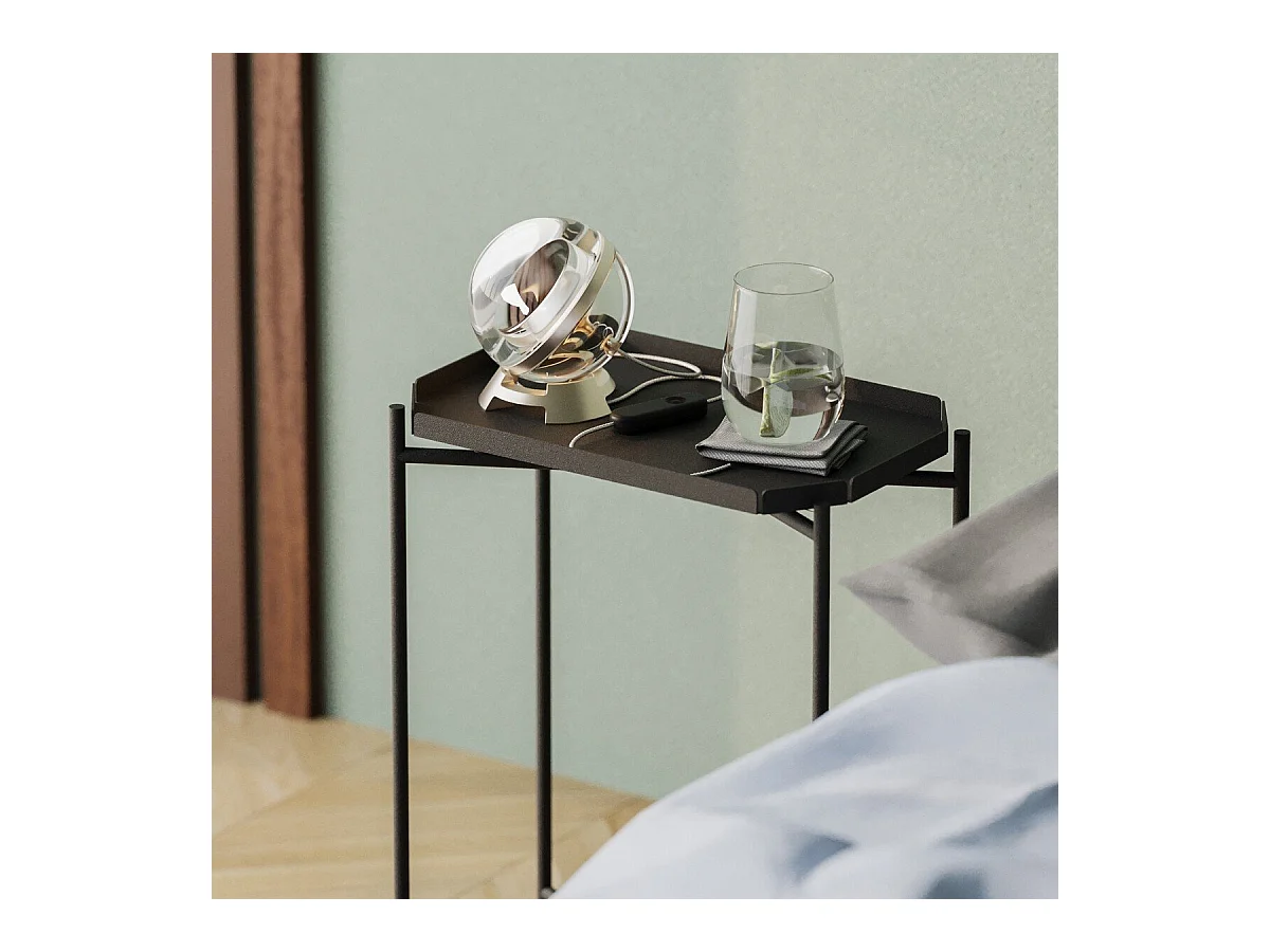 Bout de canapé avec plateau à rebord rectangulaire H56 cm - PARKER