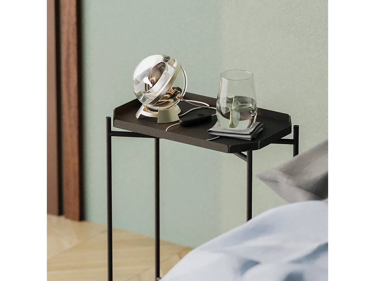 Bout de canapé avec plateau à rebord rectangulaire H56 cm - PARKER