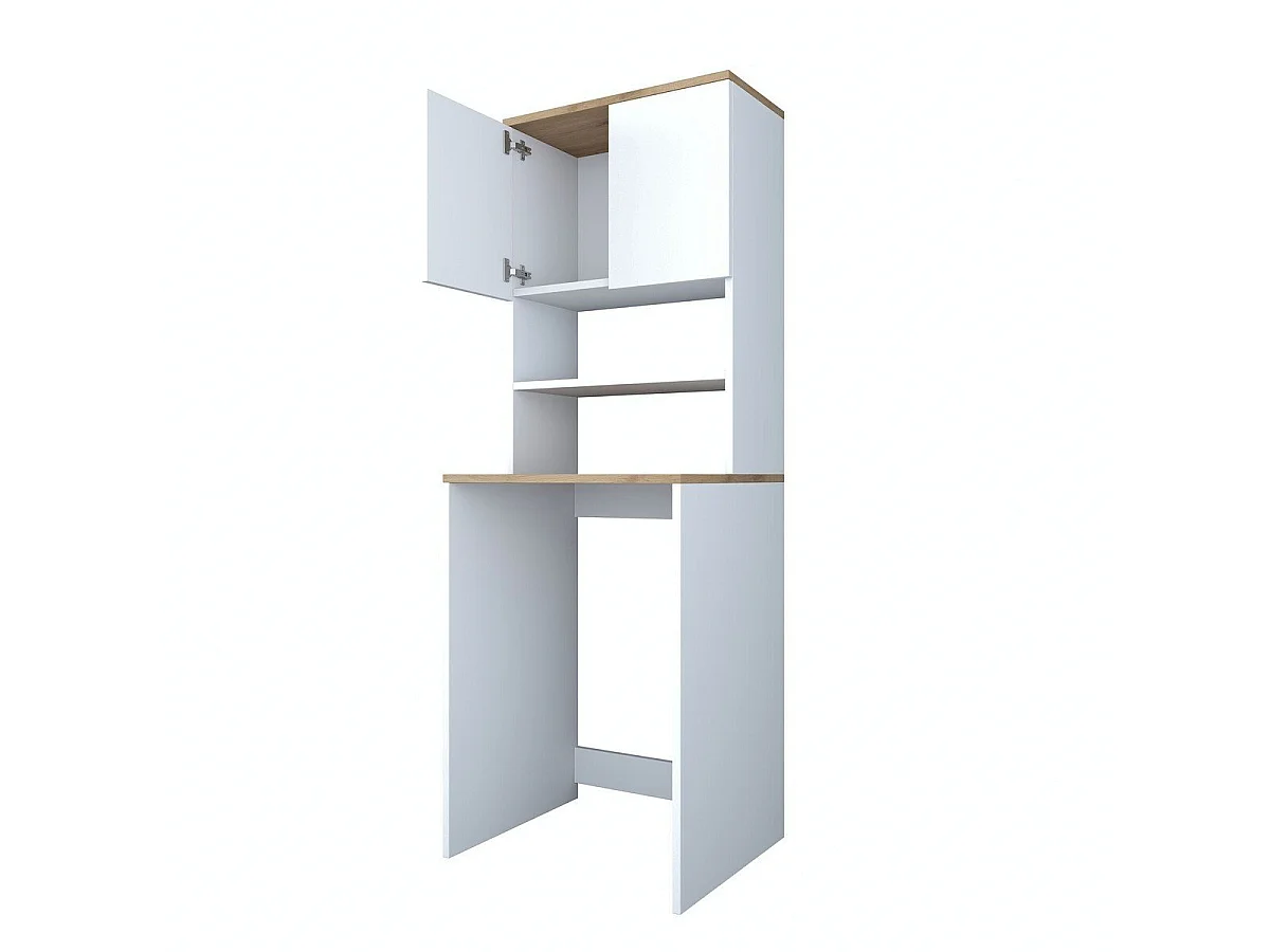 Etagère pour machine à laver 2 étagères 2 portes H183,6 cm - JUNE