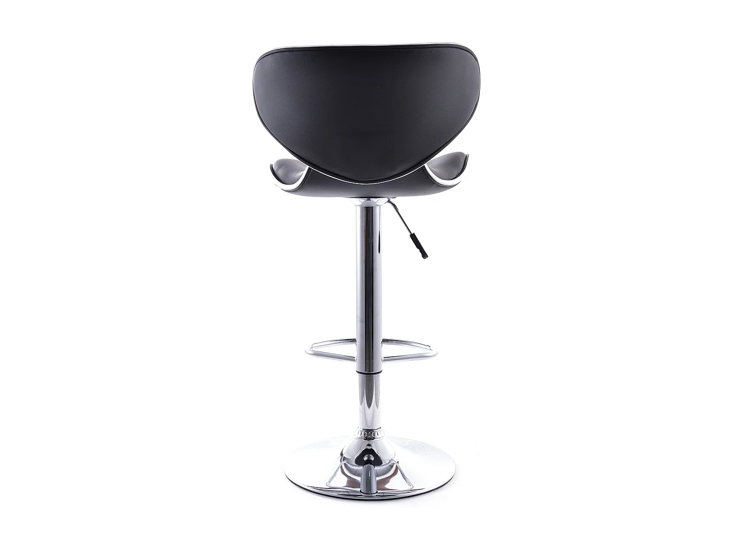 Tabouret de bar pivotant avec dossier - Dossier courbe Blanc