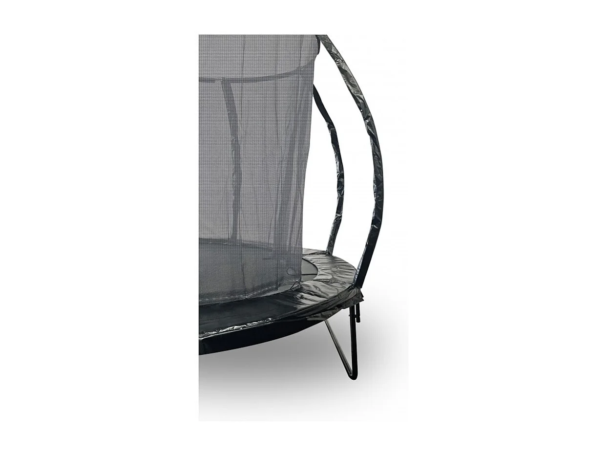 Trampoline 14Ft ø 427 cm noire avec Echelle, Protection et Filet de sécurité