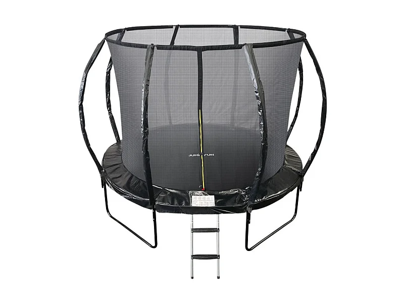 Trampoline 10Ft ø 305cm noire avec Echelle, Protection et Filet de sécurité