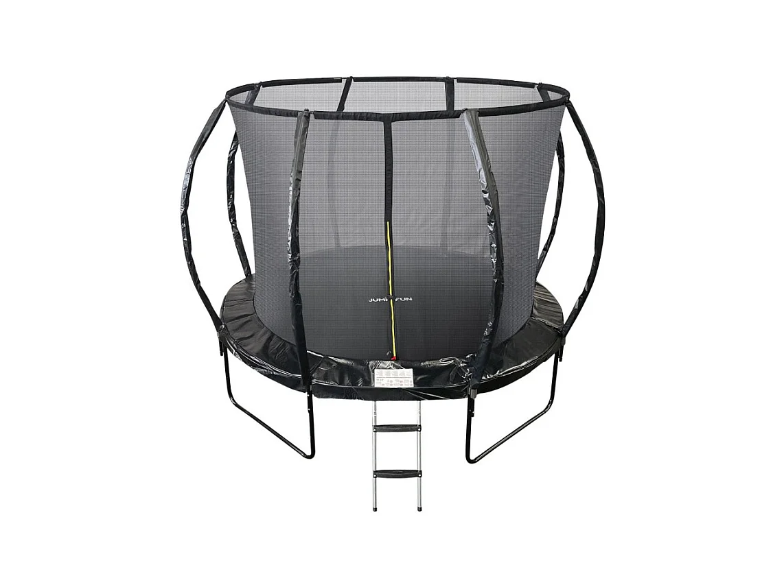 Trampoline 10Ft ø 305cm noire avec Echelle, Protection et Filet de sécurité