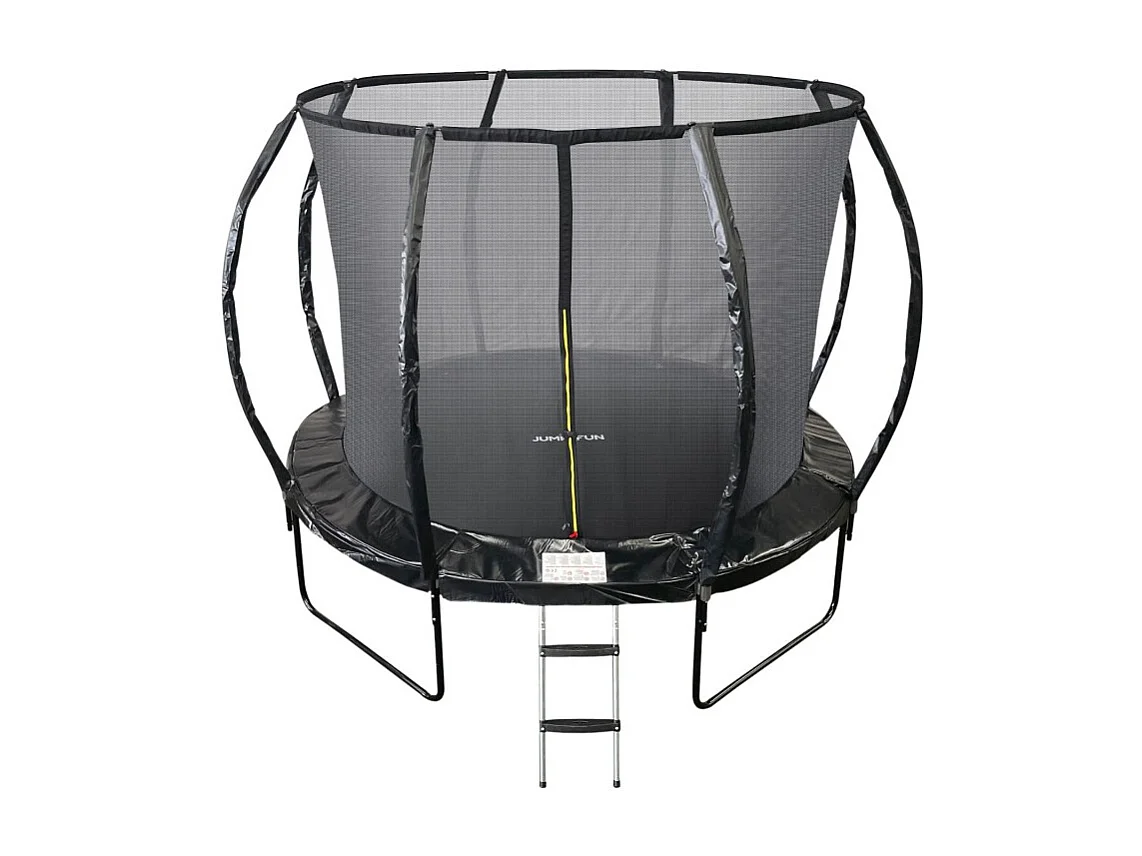 Trampoline 10Ft ø 305cm noire avec Echelle, Protection et Filet de sécurité