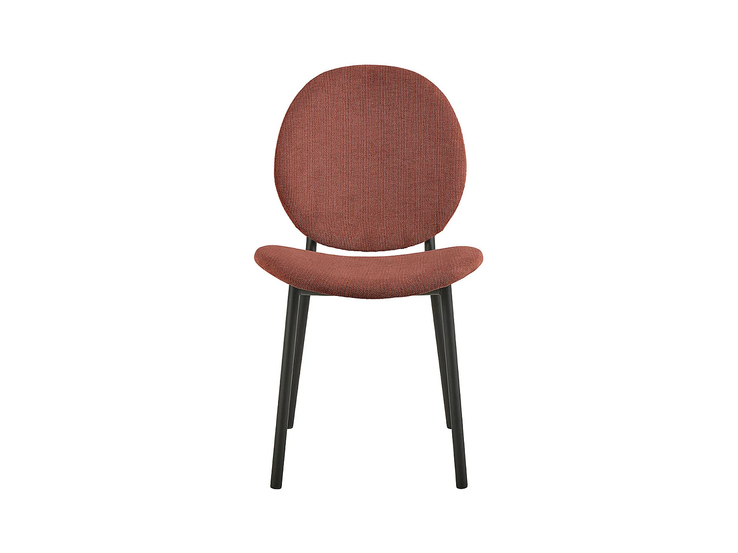 Cliff chaise de salle à manger orange.