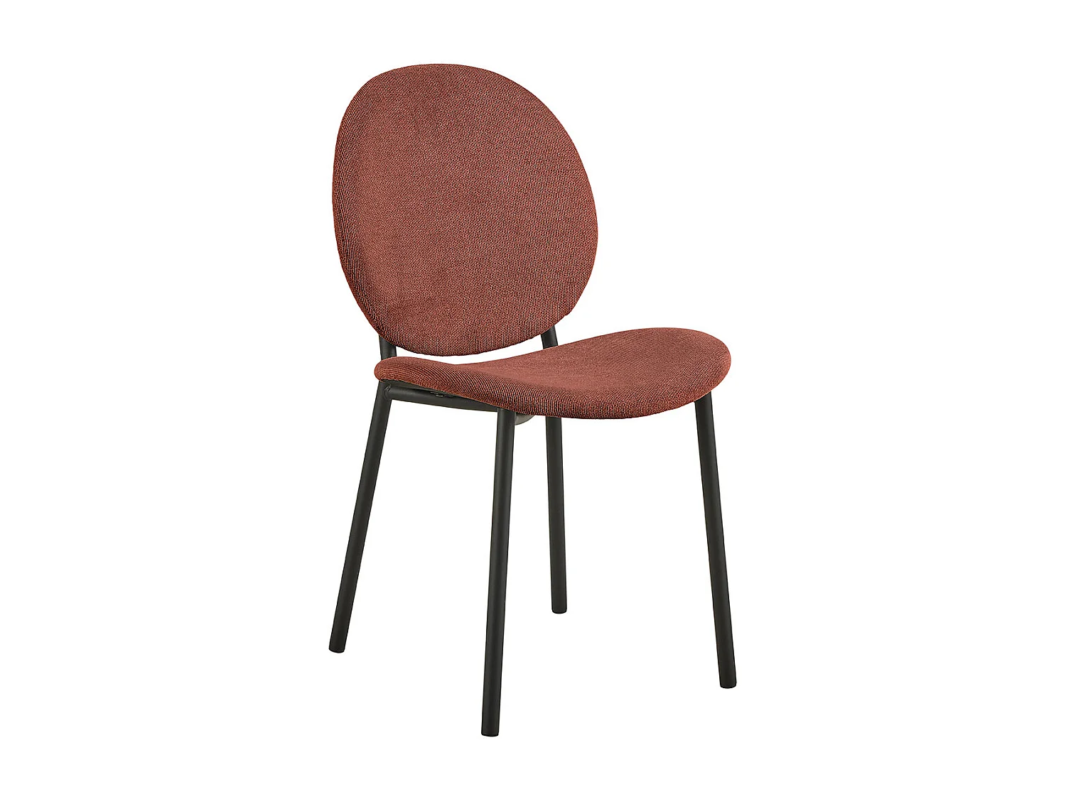 Cliff chaise de salle à manger orange.