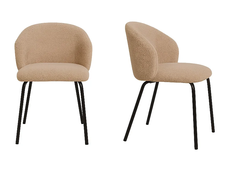 Sedia da pranzo Safira beige.