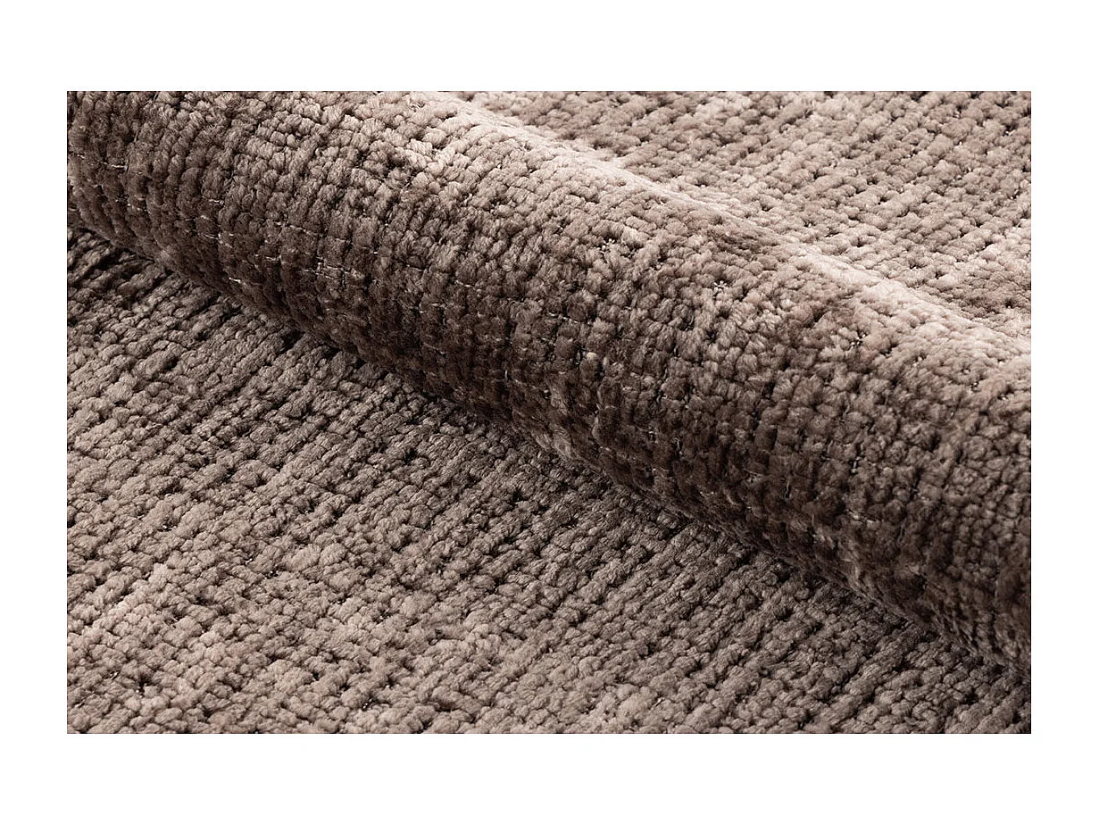 Darlene Esszimmerstuhl Mit Armlehnen Chenille braun.