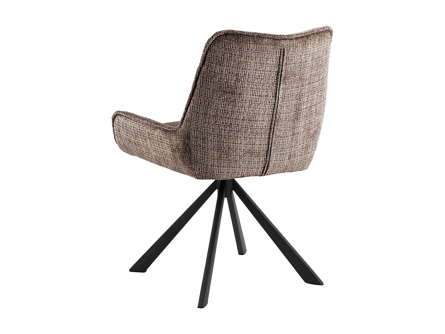 Silla de comedor Eddie chenilla marrón.