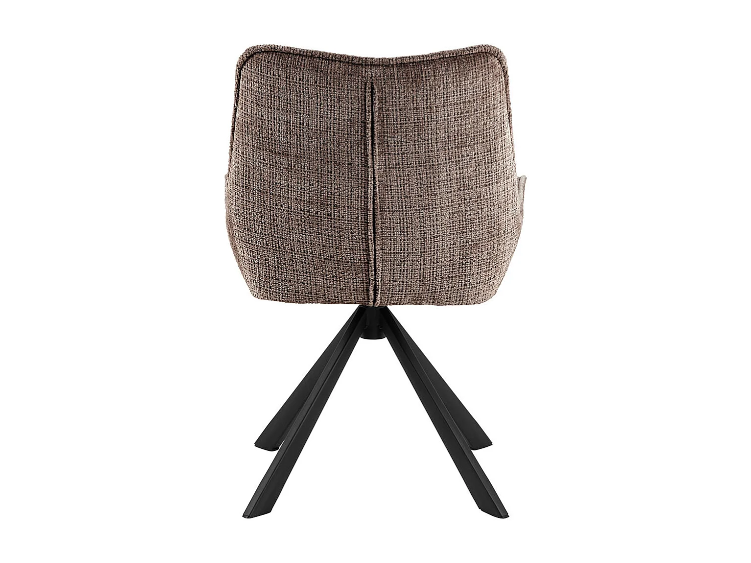 Silla de comedor Eddie chenilla marrón.