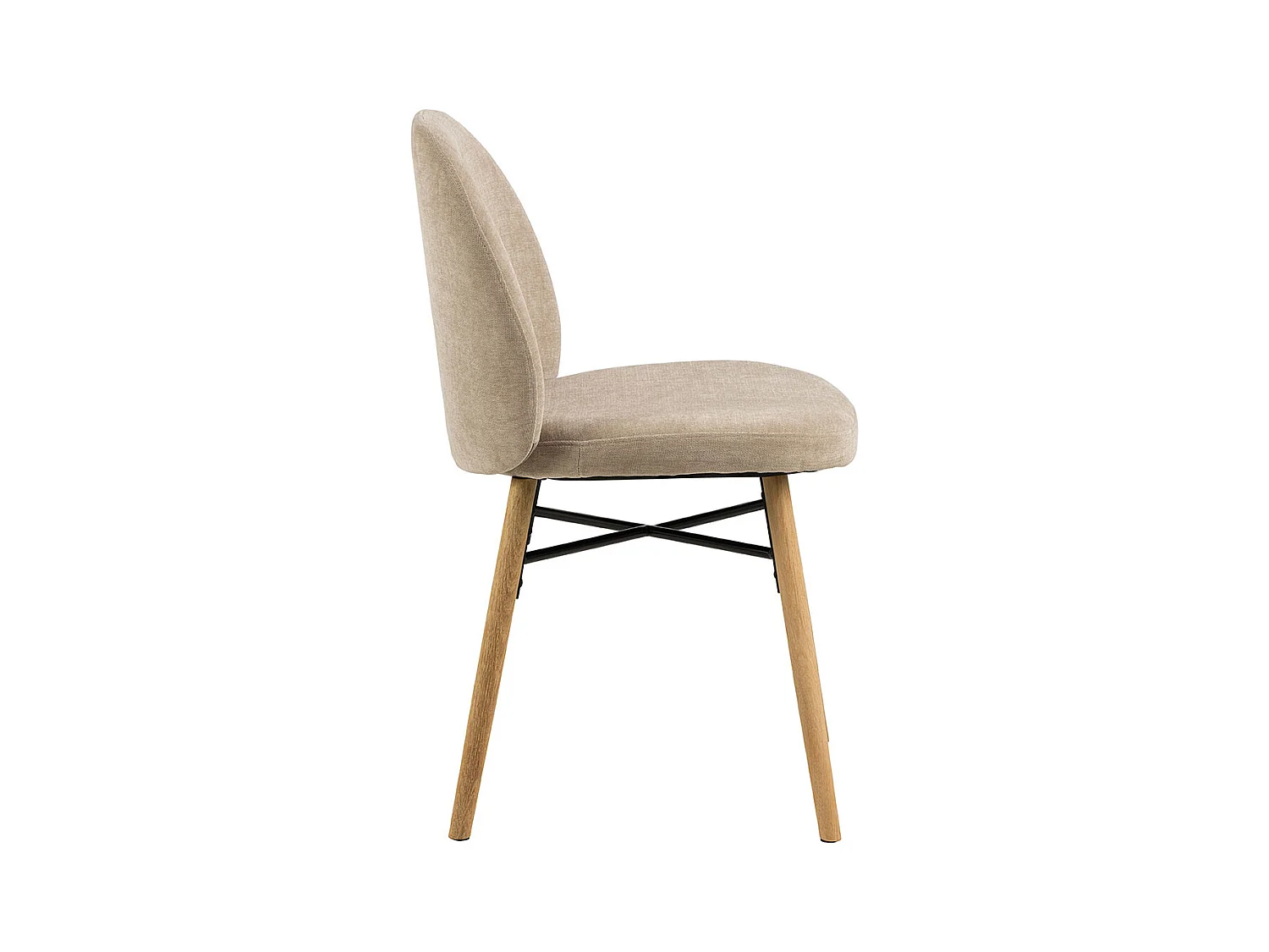 Sophia chaise de salle à manger chenille beige.