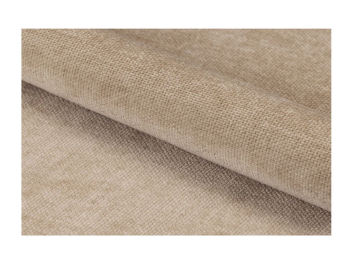 Sedia da pranzo Sophia in ciniglia beige.