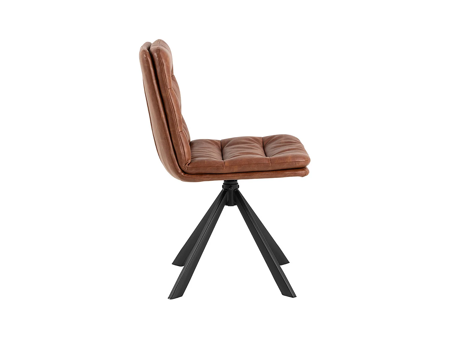 Dean chaise de salle à manger PU cuir marron.