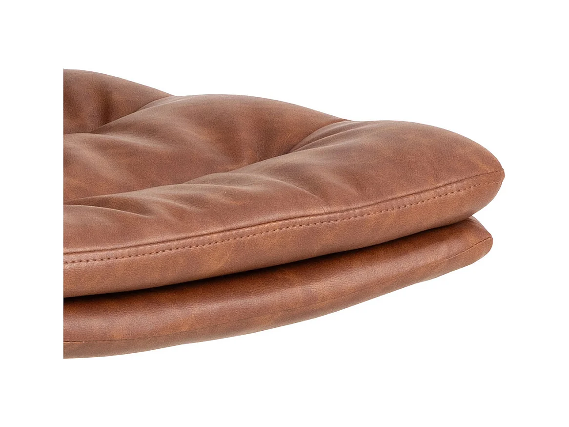 Dean chaise de salle à manger PU cuir marron.