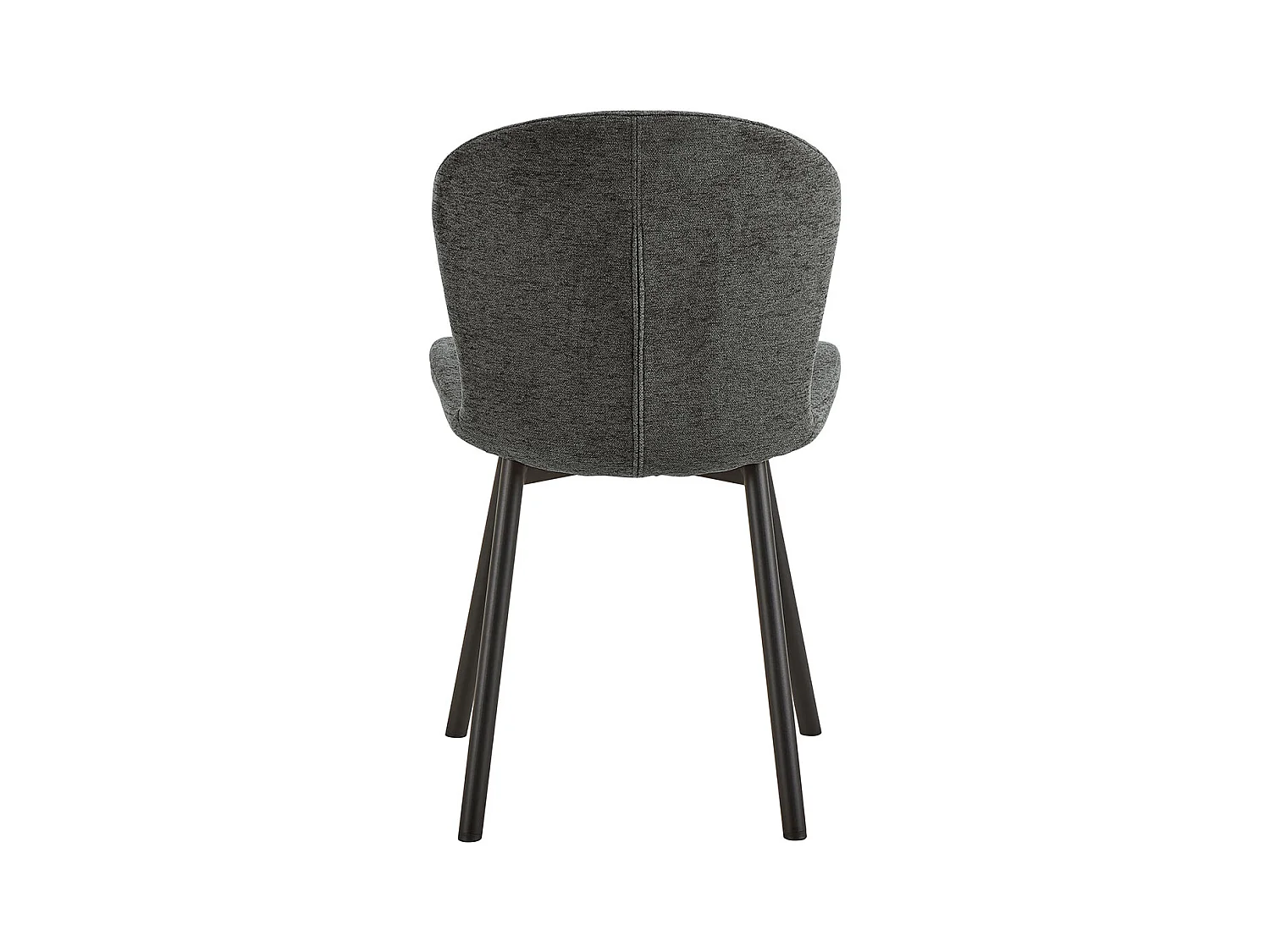 Esra chaise de salle à manger gris foncé.