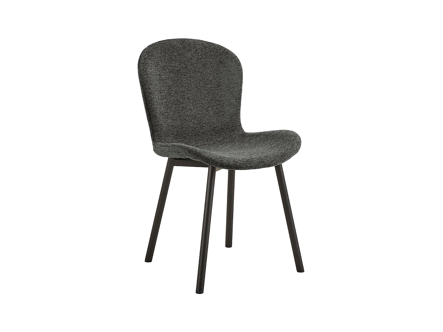 Esra chaise de salle à manger gris foncé.