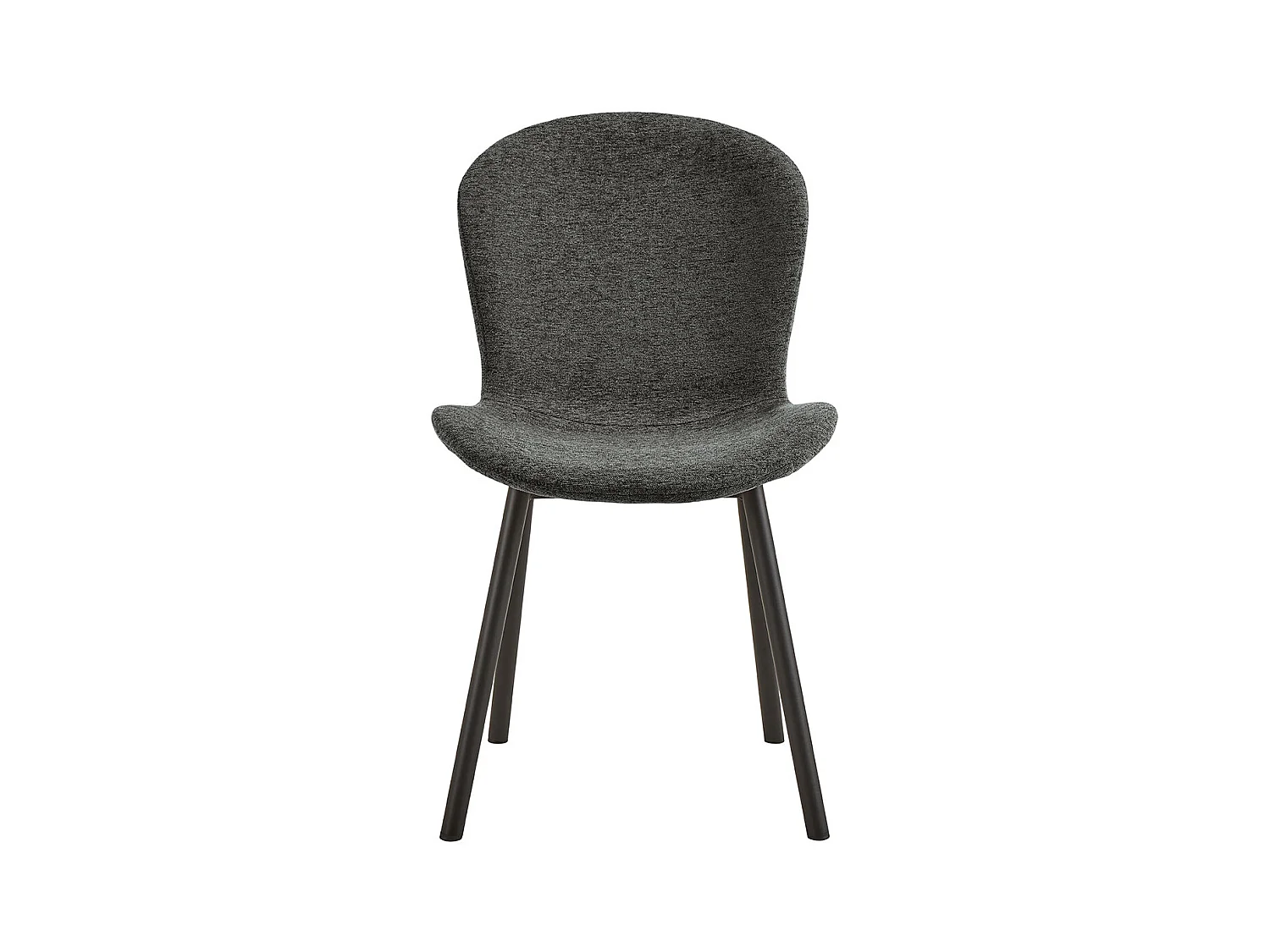 Esra chaise de salle à manger gris foncé.