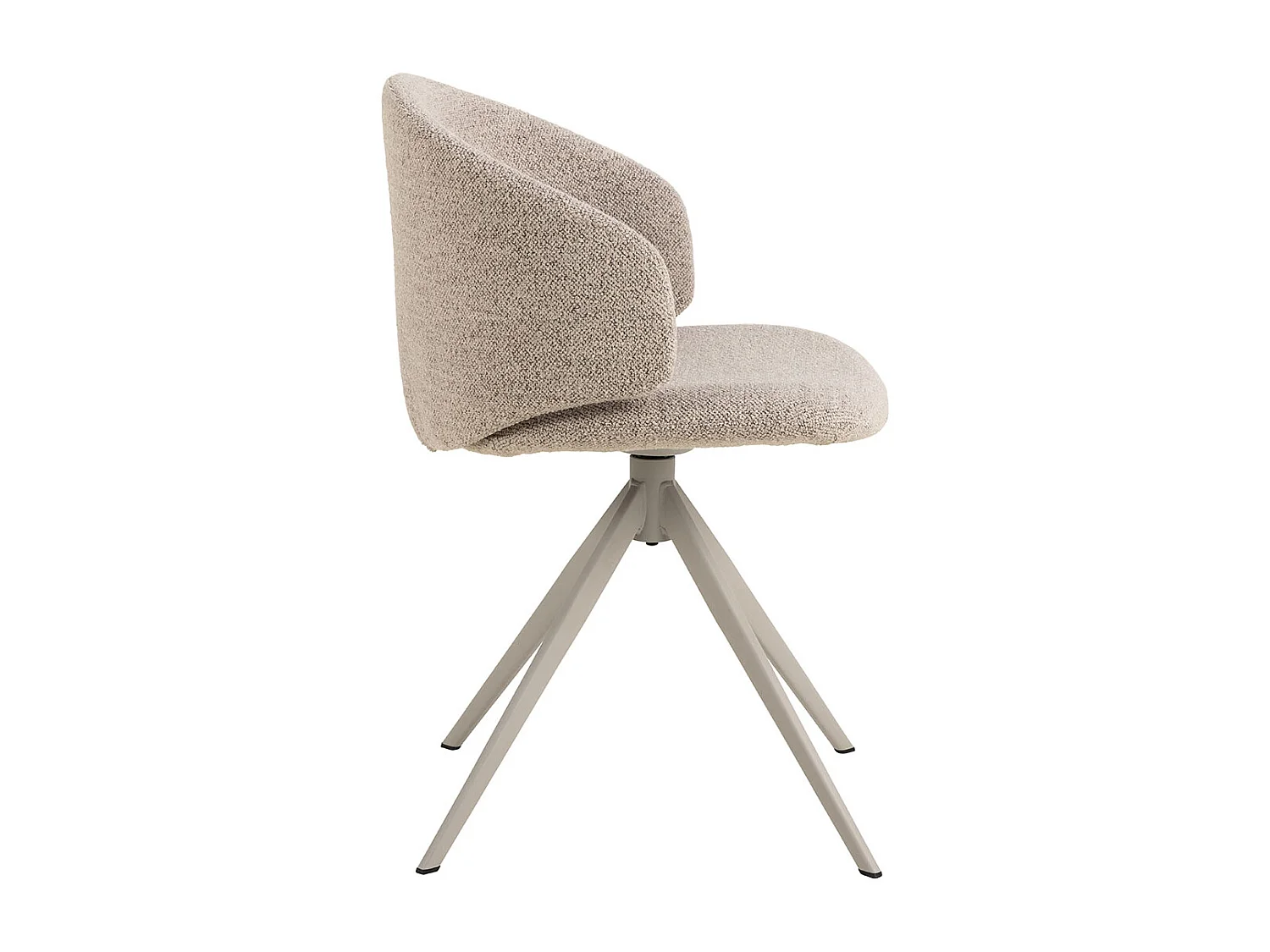 Dylan eetkamerstoel bouclé beige.