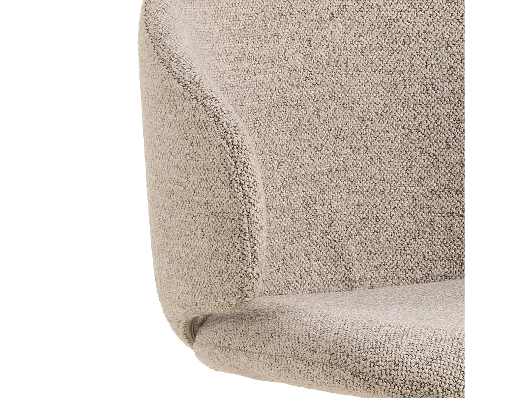 Dylan eetkamerstoel bouclé beige.