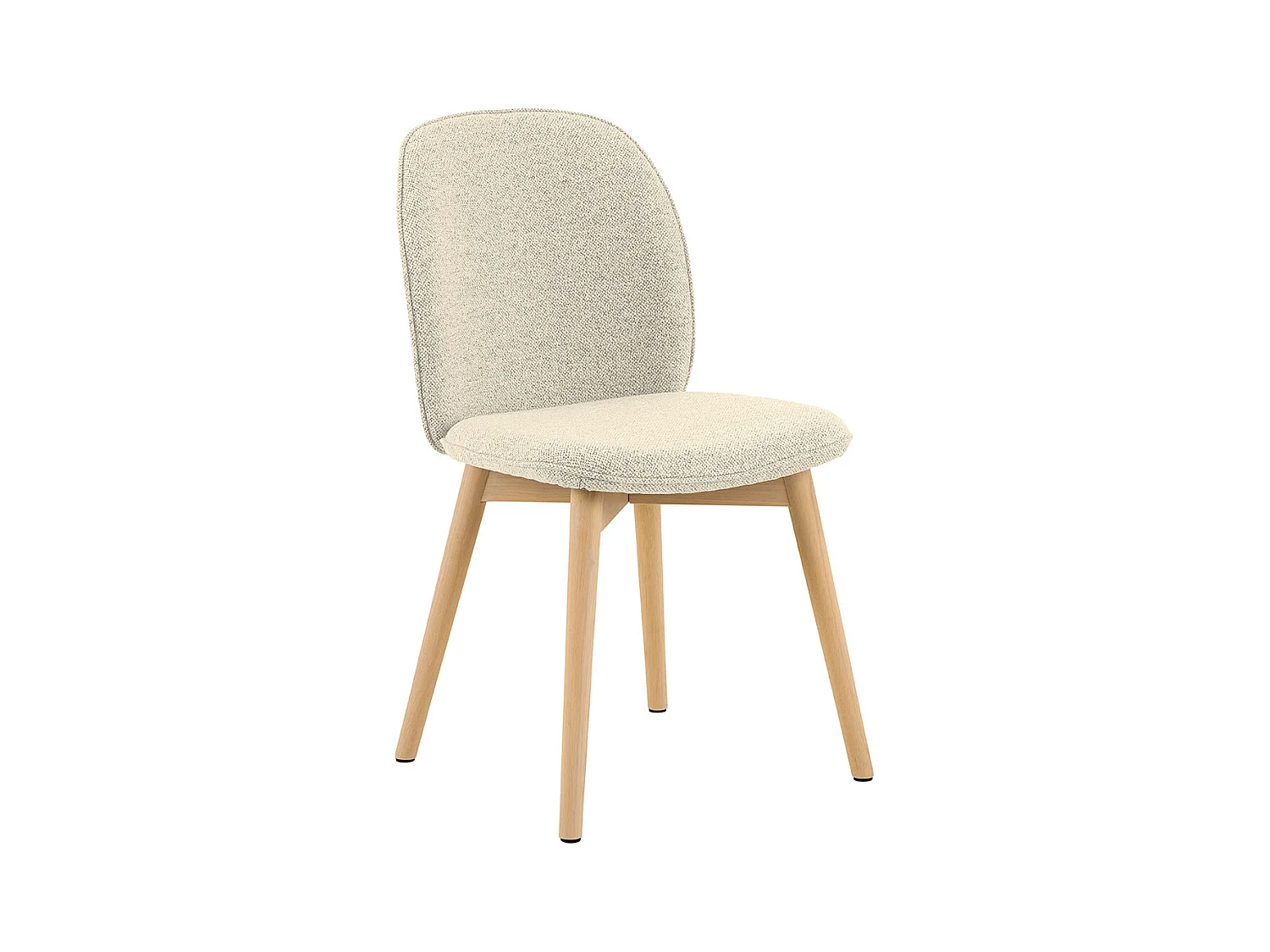 Cindy chaise de salle à manger bouclé beige.