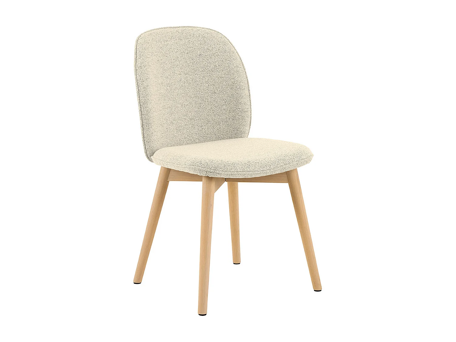 Cindy chaise de salle à manger bouclé beige.