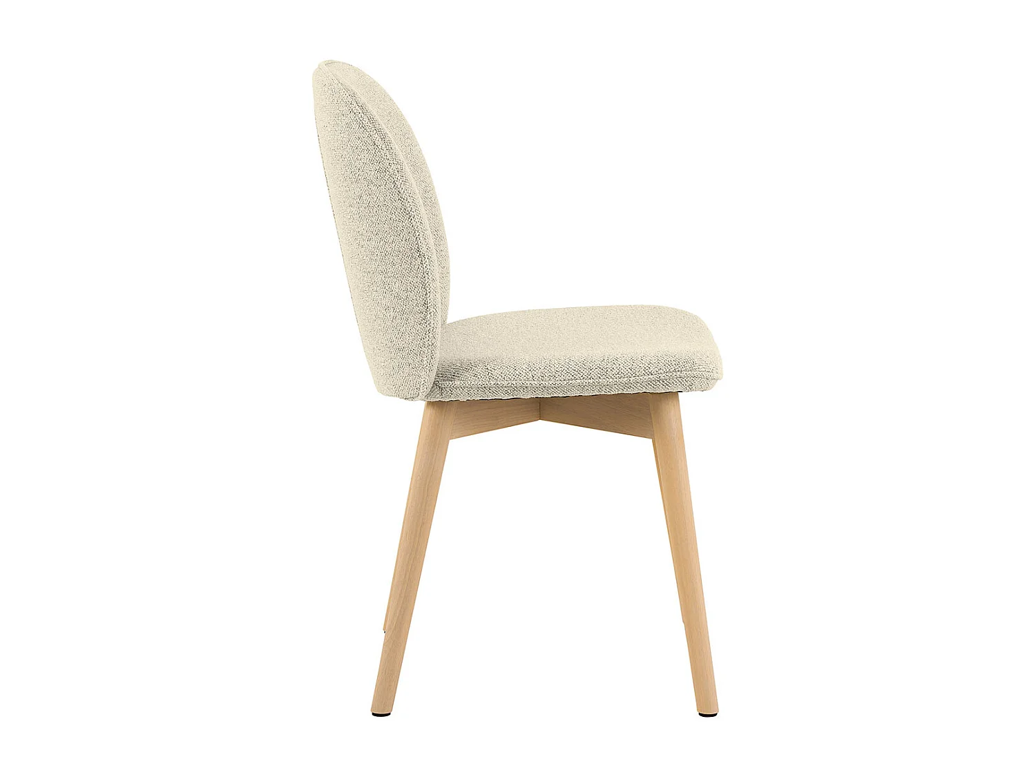 Cindy chaise de salle à manger bouclé beige.