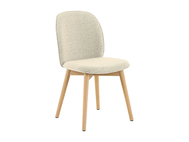 Silla de comedor Cindy bouclé beige.