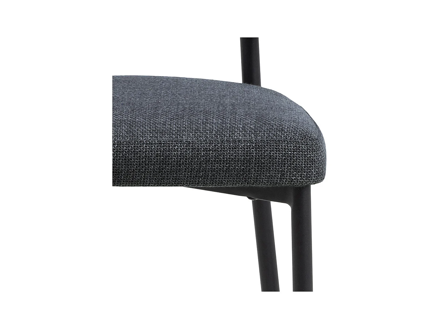 Edina chaise de salle à manger tissu gris.