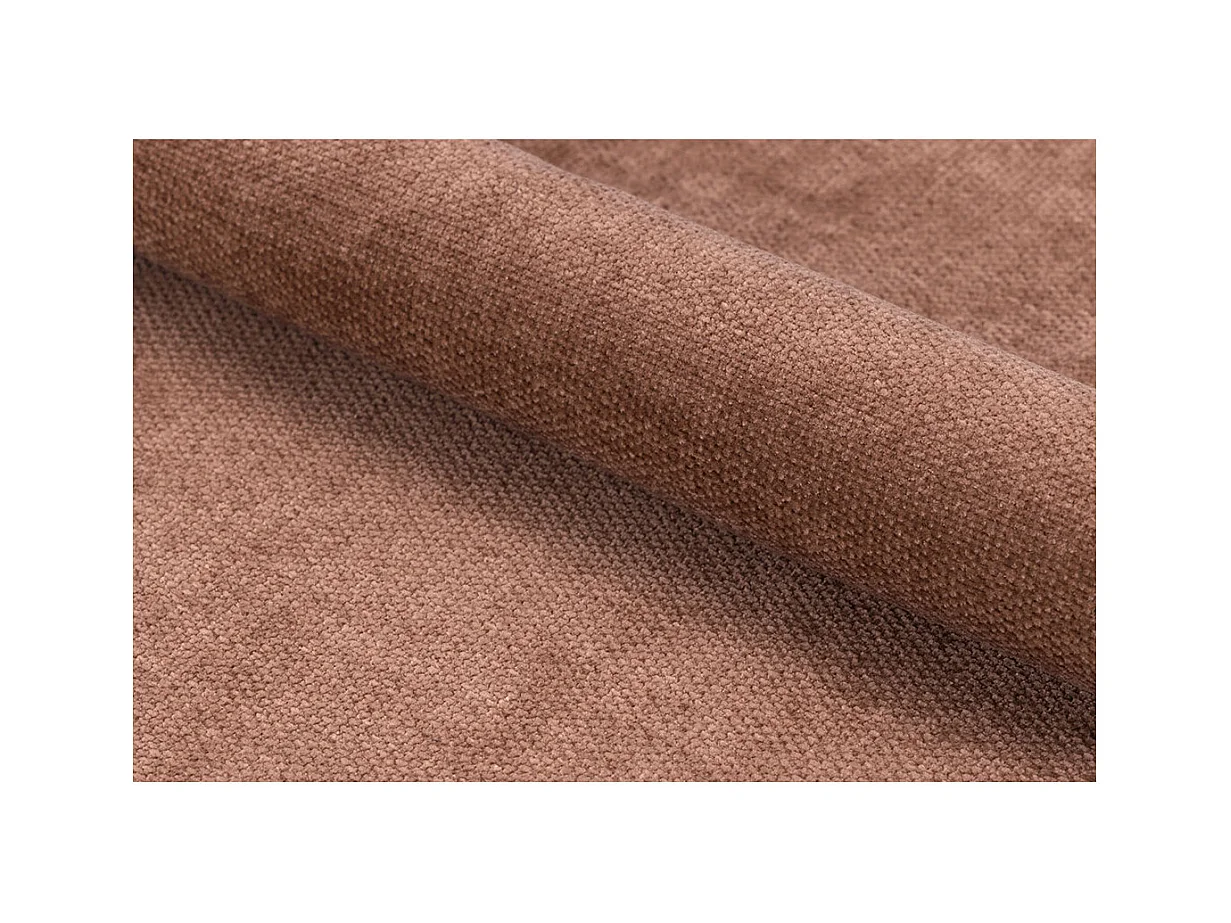 Clara chaise de salle à manger avec accoudoirs chenille marron.