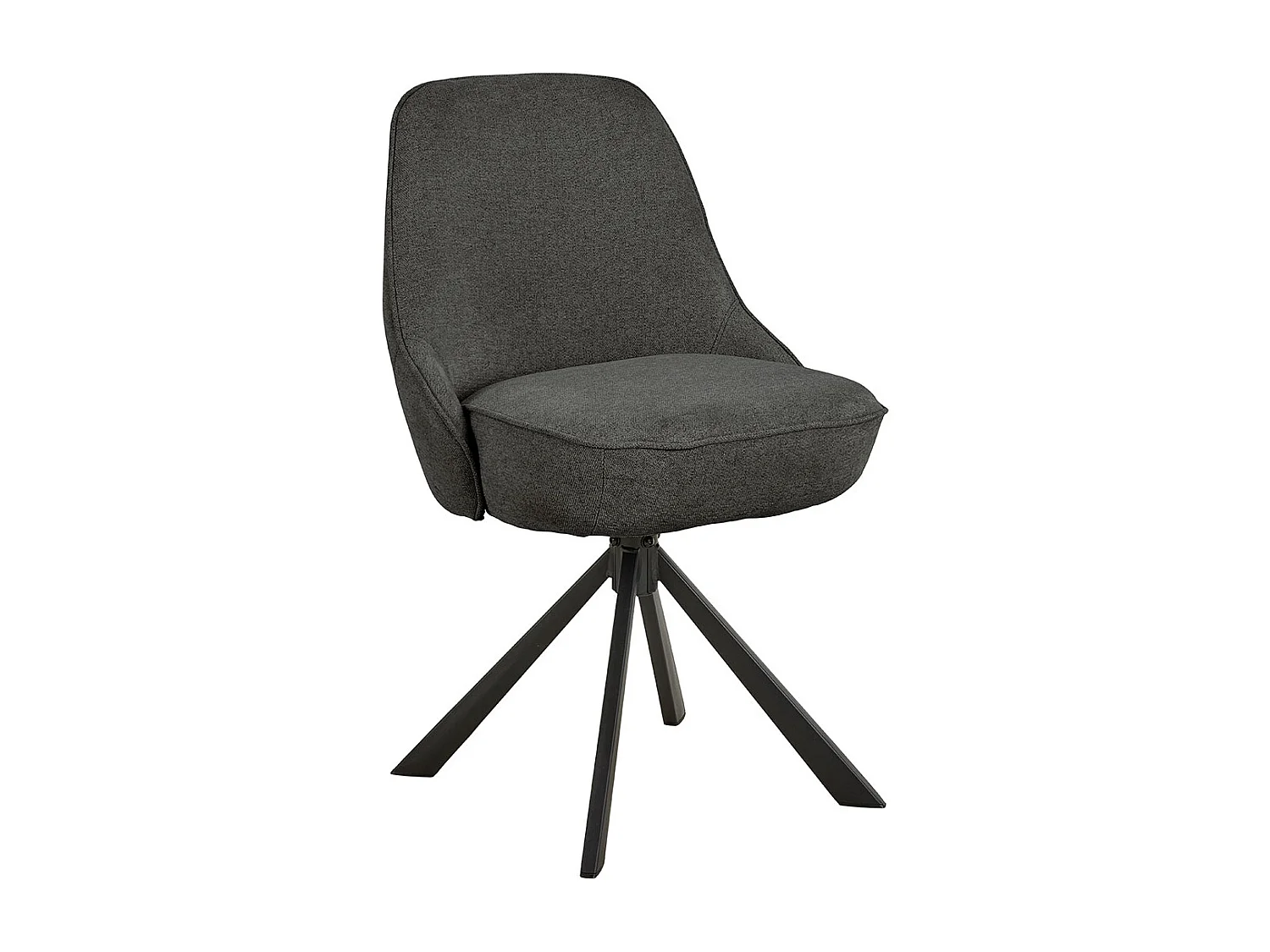 Carlton eetkamerstoel draaimogelijkheid donkergrijs.