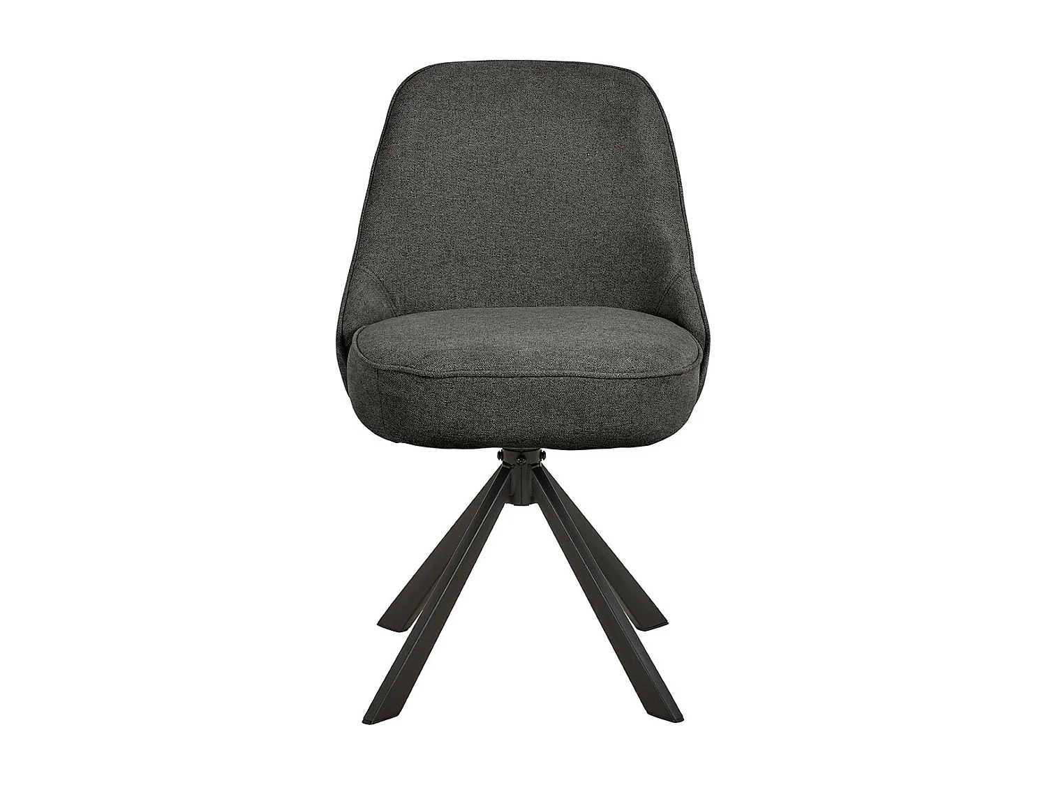 Carlton eetkamerstoel draaimogelijkheid donkergrijs.