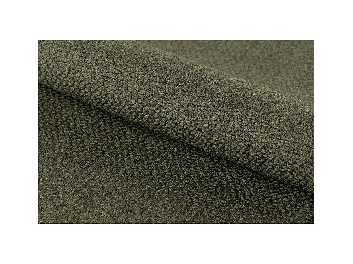 Dora chaise de salle à manger avec accoudoirs tissu vert.