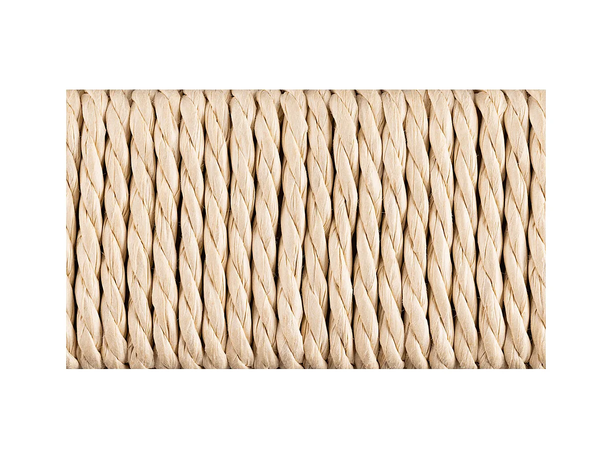 Alvin  pouf bois blanc.