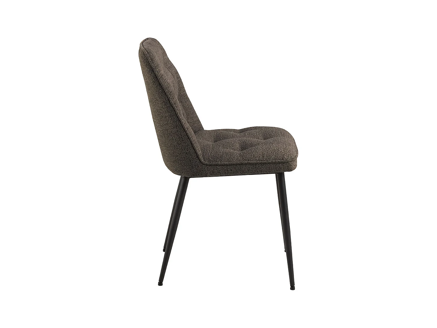 Brooke chaise de salle à manger bouclé gris.